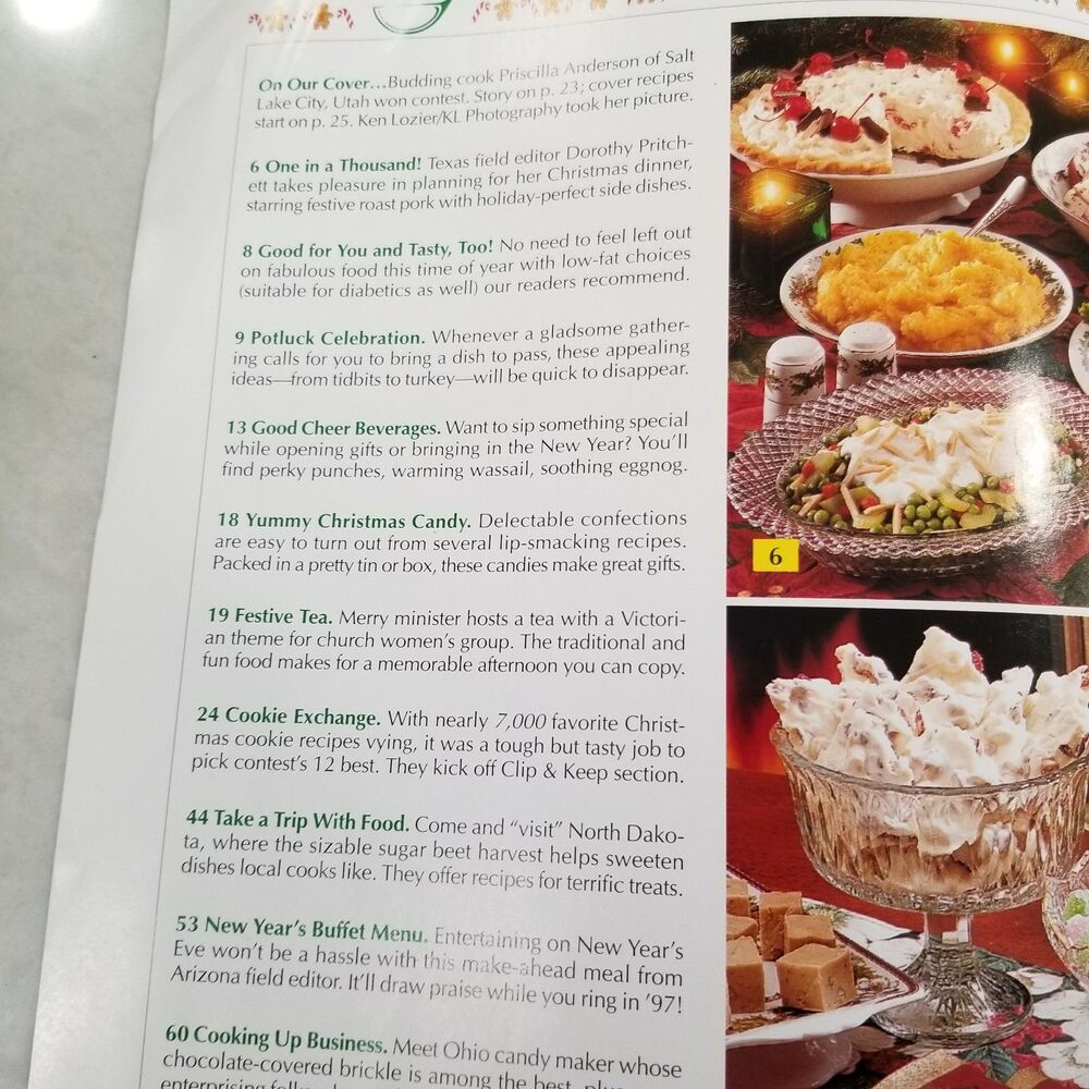 Taste of Home Magazine Dec/Jan 1997 Holiday Issue Vintage Recipes - Picture 5 of 8